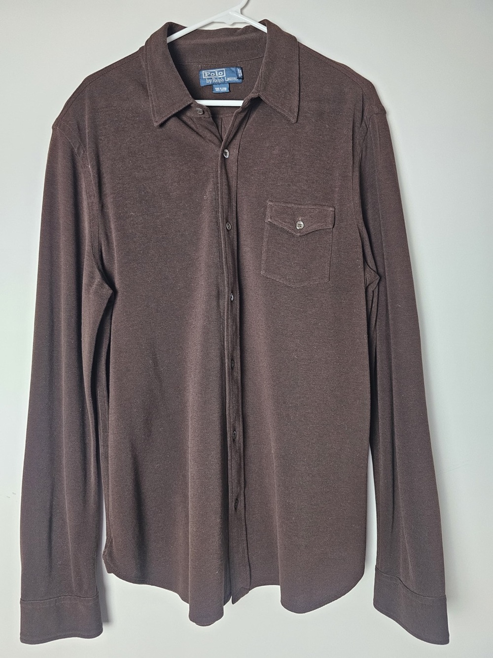 Ralph Lauren Brown Long Sleeve Button-Down Shirt